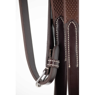 Rênes Pénélope Howlett cuir Havane Marron