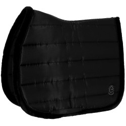 Tapis de selle Je t'aime Equithème Studio Noir