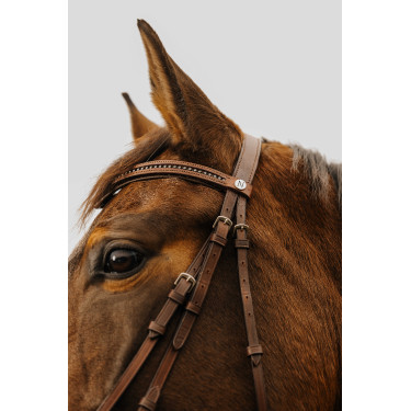 Bridon Norton Club Strass V Havane Marron