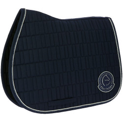 Tapis de selle Je t'aime Equithème Compet Bleu Tapis de selle Je t'aime Equithème Compet Bleu