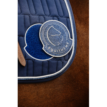 Tapis de selle Je t'aime Equithème Compet Bleu Tapis de selle Je t'aime Equithème Compet Bleu