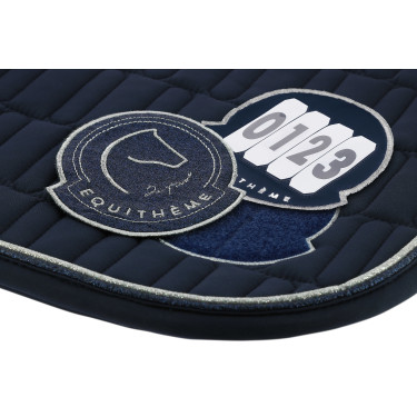 Tapis de selle Je t'aime Equithème Compet Bleu Tapis de selle Je t'aime Equithème Compet Bleu