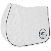 Tapis de selle Je t'aime Equithème Compet Blanc