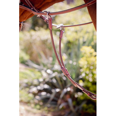 Martingaalriem Pénélope Bip Light US elastisch Hazelnoot Bruin