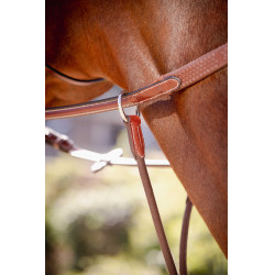 Martingaalriem Pénélope Bip Light US elastisch Hazelnoot Bruin