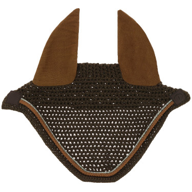 Bonnet chasse mouche Equithème Hexalight Marron