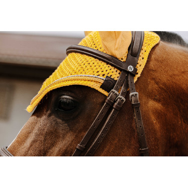 Bonnet chasse mouche Equithème Hexalight Jaune