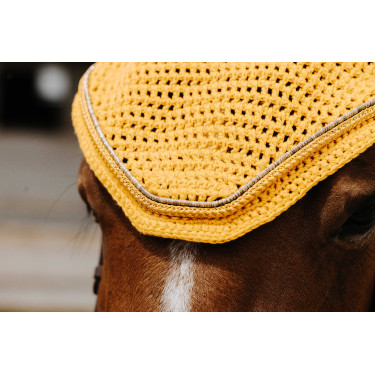 Bonnet chasse mouche Equithème Hexalight Jaune