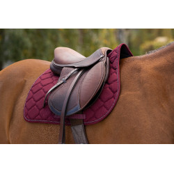 Tapis de selle Riding World Rope Bordeaux