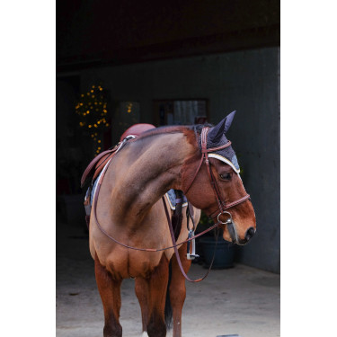 Bonnet chasse-mouches Equithème Denim Gris