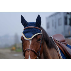 Bonnet chasse-mouches Equithème Denim Bleu marine Bonnet chasse-mouches Equithème Denim Bleu marine