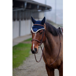 Bonnet chasse-mouches Equithème Denim Bleu marine Bonnet chasse-mouches Equithème Denim Bleu marine