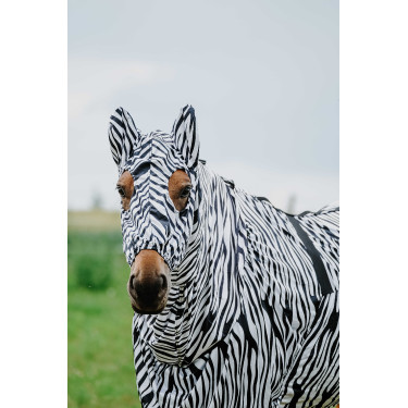 Antiekzeemkap Riding World Zwarte / witte zebra Motieven