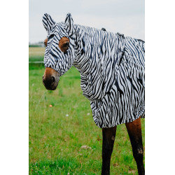 Antiekzeemkap Riding World Zwarte / witte zebra Motieven