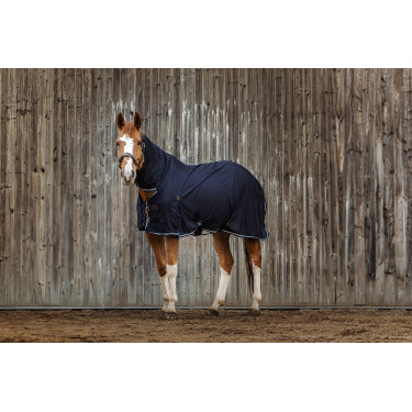 Chemise Equithème Micro mesh combo Bleu marine