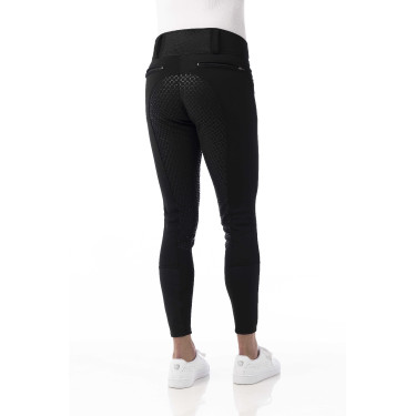 Softshell broek Equitheme Zermatt met siliconen zitvlak Zwart