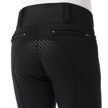 Pantalon softshell Equitheme Zermatt fond silicone Noir