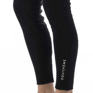 Softshell broek Equitheme Zermatt met siliconen zitvlak Zwart