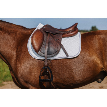 Zadeldek Riding World Velours Wit