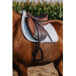 Zadeldek Riding World Velours Wit