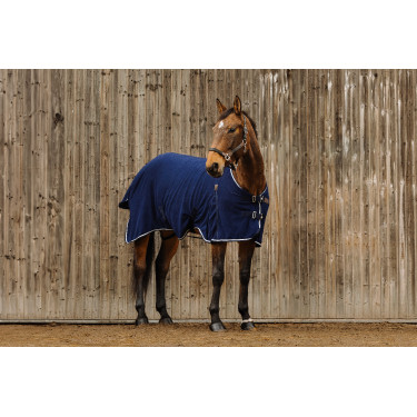 Fleecedeken Equithème Vague Marineblauw Fleecedeken Equithème Vague Marineblauw