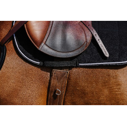 Zadeldek Riding World Corduroy Zwart
