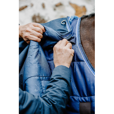 Couverture Equithème Classic 1200D Bleu marine