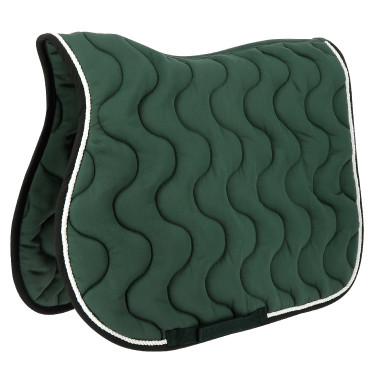 Tapis de selle Equithème Polyfun Vert foncé / noir