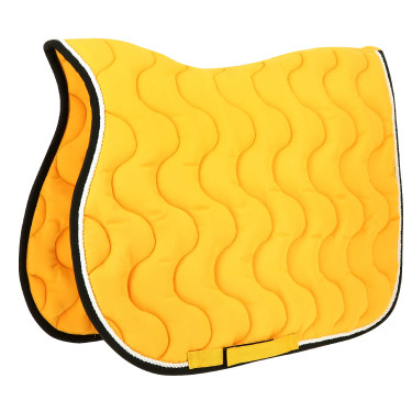 Tapis de selle Equithème Polyfun Jaune / noir