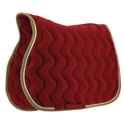 Zadeldek Equithème Polyfun Bordeaux / taupe