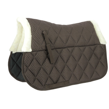 Zadeldek Equithème Pro air Chocolade Bruin