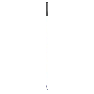 Cravache de dressage Whip & Go poignée plastique Bleu marine