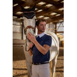 Polo Equithème Wellington Bleu marine Polo Equithème Wellington Bleu marine