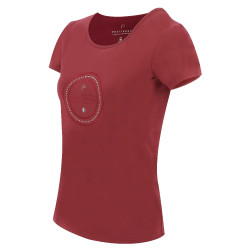 T-shirt Equithème Anna manches courtes Cerise Rouge