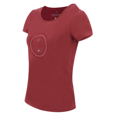 T-shirt Equithème Anna manches courtes Cerise Rouge