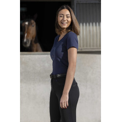 T-shirt Equithème Anna manches courtes Bleu marine