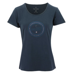 T-shirt Equithème Anna manches courtes Bleu marine