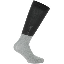 Chaussettes Equithème Compet 2 paires Noir / gris clair