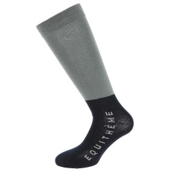 Chaussettes Equithème Compet 2 paires Gris / marine Chaussettes Equithème Compet 2 paires Gris / marine
