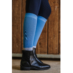 Chaussettes Equithème Compet 2 paires Bleu vintage / gris Chaussettes Equithème Compet 2 paires Bleu vintage / gris