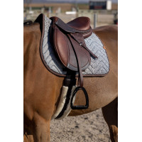 Tapis de selle Equithème Tweedytan Blanc