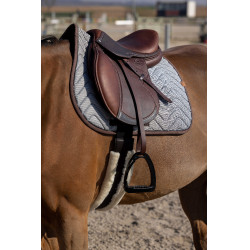 Zadeldek Equithème Tweedytan Wit