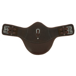 Sangle bavette courte Eric Thomas Fitter Havane Marron