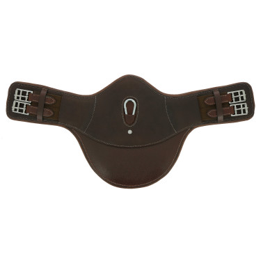 Sangle bavette courte Eric Thomas Fitter Havane Marron