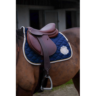 Zadeldek Equithème Denim Marineblauw