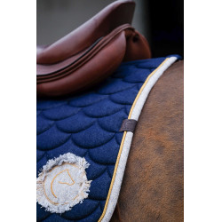 Tapis de selle Equithème Denim Bleu marine