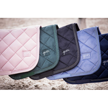 Tapis de selle Pénélope New Strass Rose pâle Tapis de selle Pénélope New Strass Rose pâle