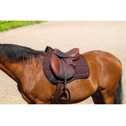 Tapis de selle Equithème Impulsion Marron