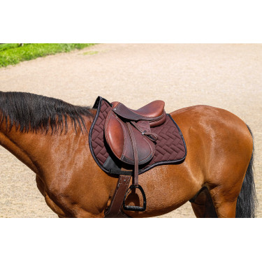 Tapis de selle Equithème Impulsion Marron