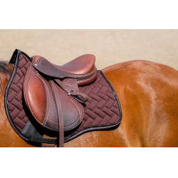 Tapis de selle Equithème Impulsion Marron